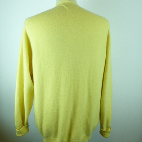 Scotch House yellow cashmere v cardigan 44 xl - Main Image